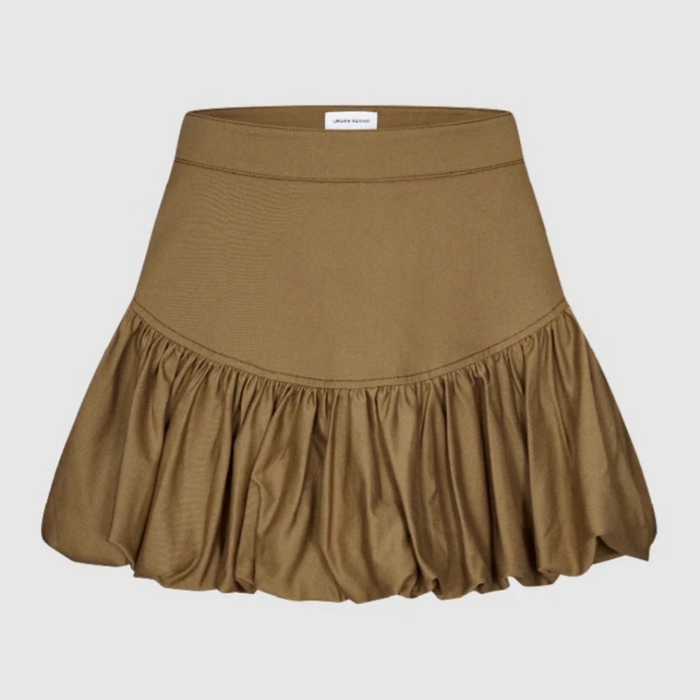 URBAN REVIVO ELASTIC WAIST MINI A-LINE SKIRT